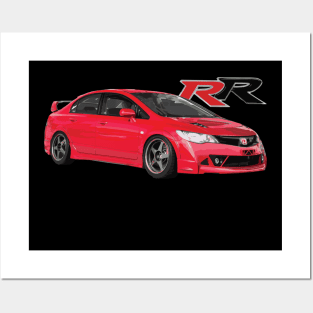 TYPE RR FD2 sedan JDM Regamaster Desmond Super Red Posters and Art